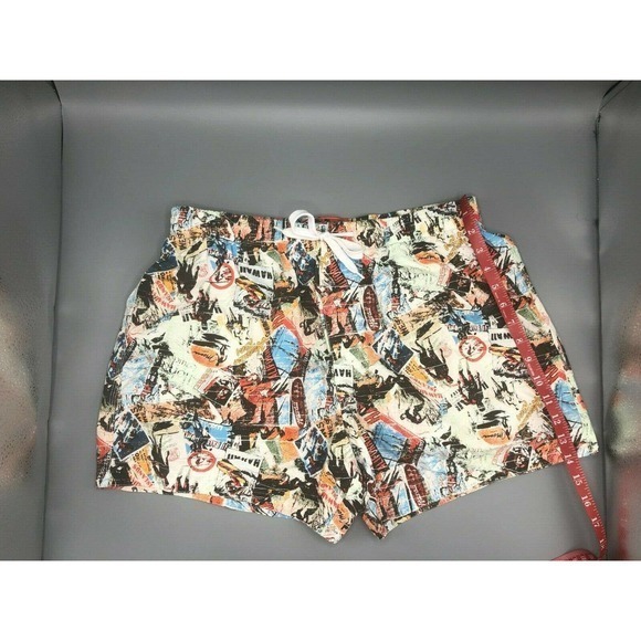 Boardshorts 14'' Length Surfer Hawaiian Size 30 in - Picture 4 of 10